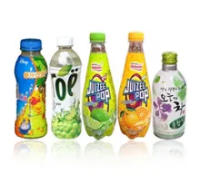 Beverage bottle packaging shrink labels