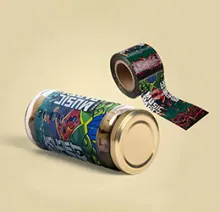 Snack packaging shrink label