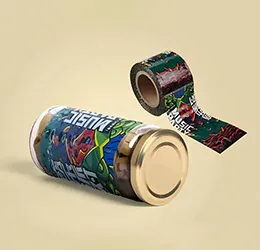 Snack packaging shrink label