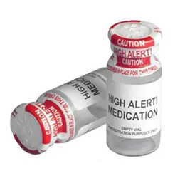 Medicine bottles shrink label