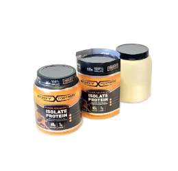 Protein packaging shrink label