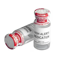 Medicine bottles shrink label
