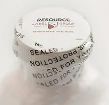 Medicine bottles shrink label
