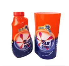Wash powder packaging shrink labels